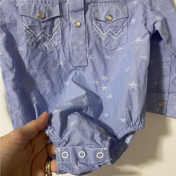 Wrangler Star Western Shirt With Pearl Buttons - Picture 3 of 8